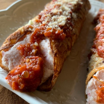 Canelones de Ricota y Jamón con Fileto