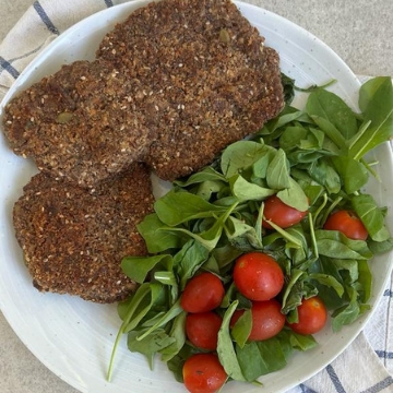 Milanesas de Peceto con Ensalada