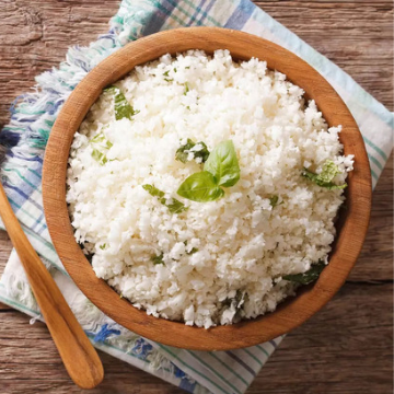 Lomo al Champiñón con Arroz de Coliflor